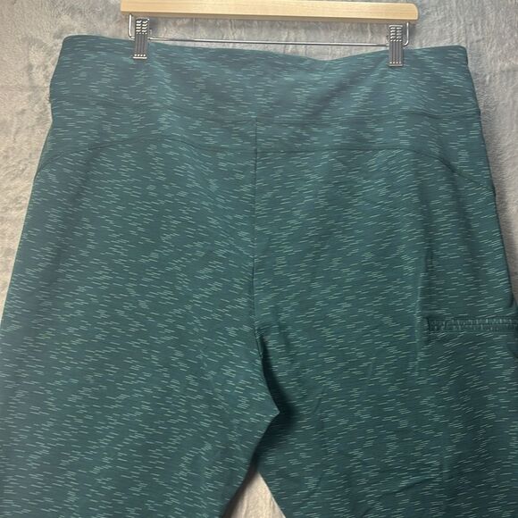 Duluth Trading Co NoGA Classic Deep Seahlass Space Dye Bootcut Leggings Size XXL - Picture 7 of 11